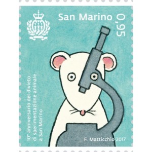 SAN MARINO - 2017 - 10° del divieto sulla sperimentazione animale a San Marino - 3 v.