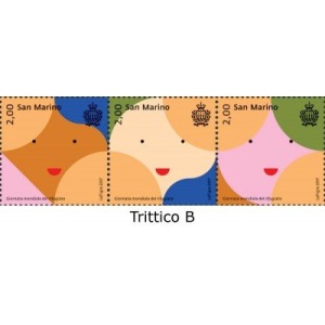 SAN MARINO - 2017 - Giornata mondiale del rifugiato - 3 v. in trittico 2° tipo