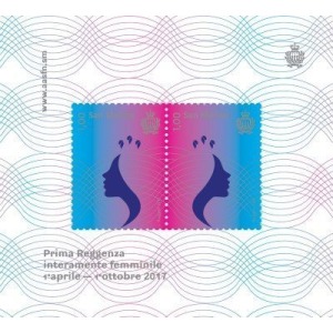 SAN MARINO - 2017 - Prima Reggenza interamente femminile - 1 BF