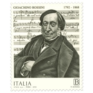 ITALIA - 2018 - 150° della morte di Gioachino Rossini - 1 v.