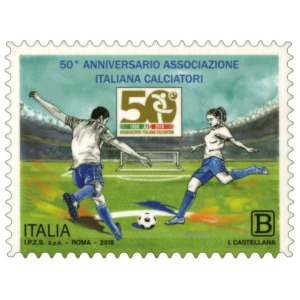 ITALIA - 2018 - 50° dell'Associazione Italiana Calciatori - 1 v.