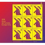 SAN MARINO - 2018 - Anno del turismo Europa-Cina - 3 MF da 12 v. con illustrazione