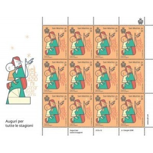 SAN MARINO - 2018 - Auguri per tutte le stagioni - 4 MF da 12 v. con illustrazione
