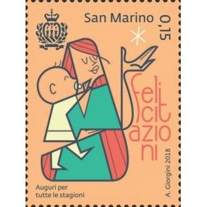 SAN MARINO - 2018 - Auguri per tutte le stagioni - 4 v.