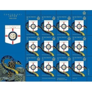SAN MARINO - 2018 - Centodieci Inter 1908–2018 - 1 MF da 12 v. con illustrazione