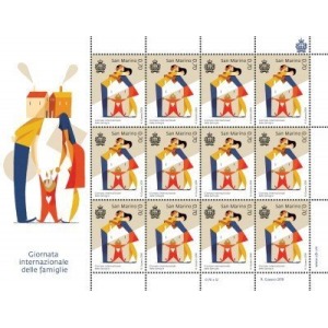SAN MARINO - 2018 - Giornata internazionale delle famiglie - 3 MF da 12 v. con illustrazione