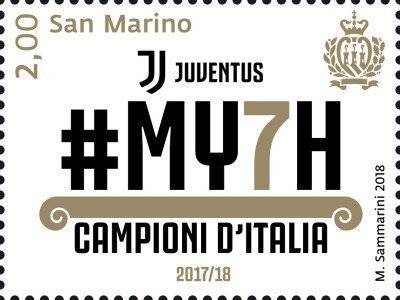 2018 Juventus campione d Italia 1 v. San Marino SAN MARINO - 2018 - Juventus campione d'Italia - 1 v.