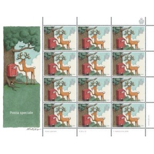 SAN MARINO - 2018 - Posta speciale, francobolli augurali - 3 MF da 12 v. con illustrazione