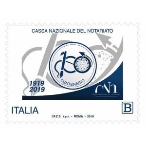 ITALIA - 2019 - 100° della Cassa Nazionale del Notariato - 1 v.