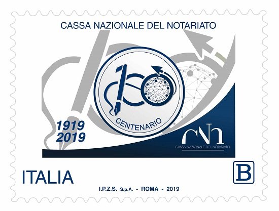 2019 100° della Cassa Nazionale del Notariato 1 v. Italia ITALIA - 2019 - 100° della Cassa Nazionale del Notariato - 1 v.