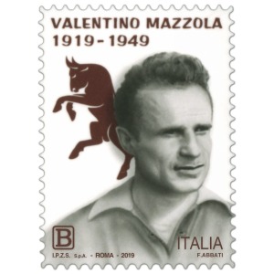ITALIA - 2019 - 100° della nascita di Valentino Mazzola - 1 v.