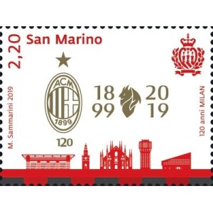 SAN MARINO - 2019 - 120 anni Milan - 1 v.