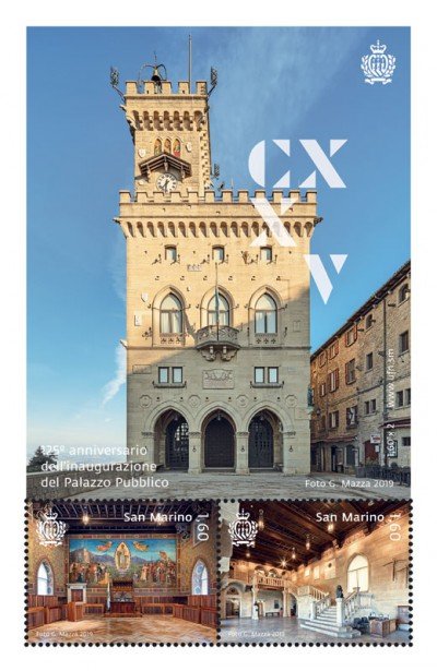 2019 125° dell inaugurazione del Palazzo Pubblico 1 BF San Marino SAN MARINO - 2019 - 125° dell’inaugurazione del Palazzo Pubblico - 1 BF