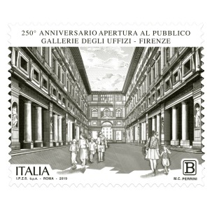 ITALIA - 2019 - 250° delle Gallerie degli Uffizi - 1 v.