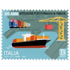 ITALIA - 2019 - 300° del Porto Franco di Trieste - 1 v.