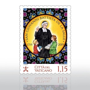 VATICANO - 2019 - 300° della morte di San Giovanni Battista de La Salle - 1 v.