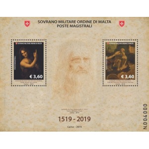 S.M.O.M. - 2019 - 500° della morte di Leonardo da Vinci - 1 BF