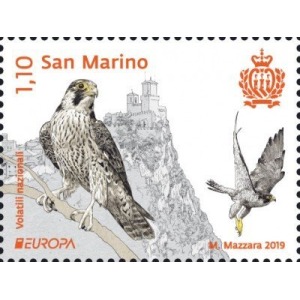 SAN MARINO - 2019 - Europa: Volatili nazionali - 2 v.