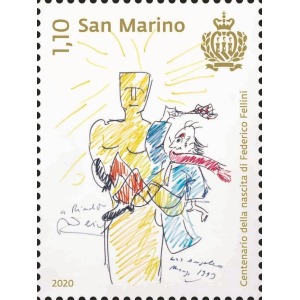 SAN MARINO - 2020 - 100° della nascita di Federico Fellini - 1 v.