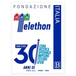 ITALIA - 2020 - 30° della Fondazione Telethon - 1 v.