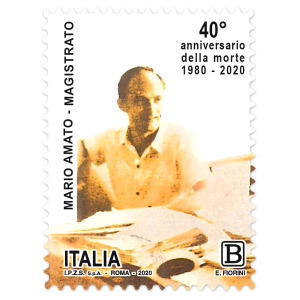 ITALIA - 2020 - 40° della morte di Mario Amato - 1 v.
