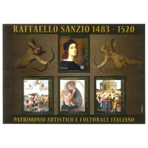 ITALIA - 2020 - 500° della morte di Raffaello Sanzio - 1 BF