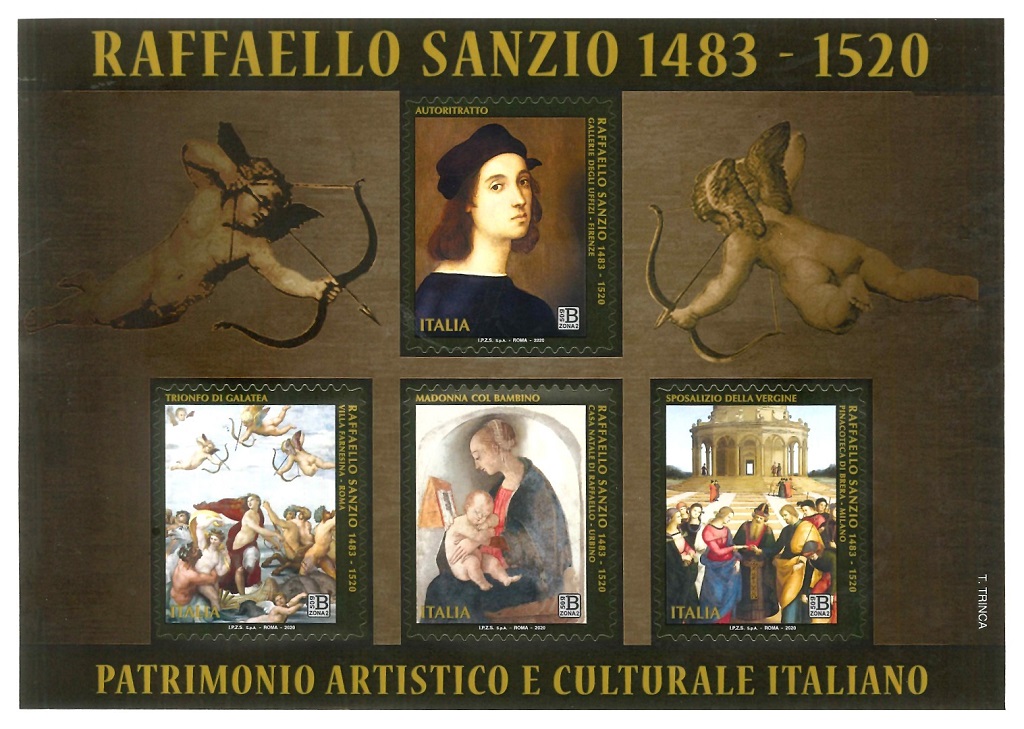 2020 500° della morte di Raffaello Sanzio 1 BF Italia ITALIA - 2020 - 500° della morte di Raffaello Sanzio - 1 BF