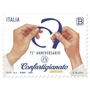 ITALIA - 2020 - 75° della Confartigianato di Genova - 1 v. con codice a barre