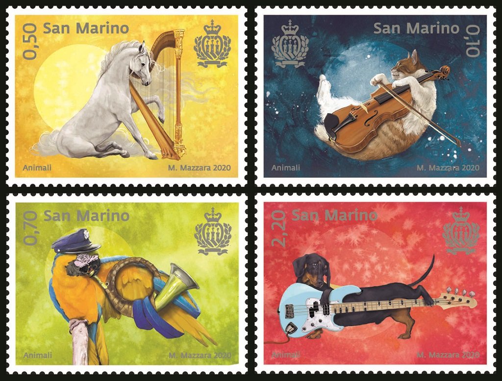 2020 Animali 4 v. San Marino SAN MARINO - 2020 - Animali - 4 v.