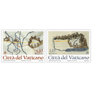 VATICANO - 2020 - Europa: Antichi itinerari postali - 2 v.