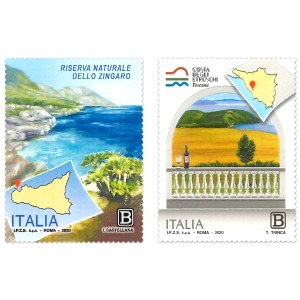 ITALIA - 2020 - Riserva Naturale dello Zingaro e Costa degli Etruschi - 2 v. con codice a barre