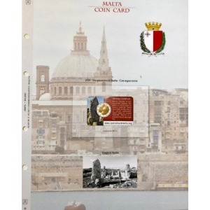 ABAFIL - Foglio 2 € COMMEMORATIVO Malta 2020 Templi in coin card