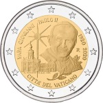 VATICANO - 2020 - 2 € 100° della nascita di San Giovanni Paolo II - FDC in folder