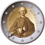 2020 2 Euro 300° della nascita del principe Honore III Monaco
