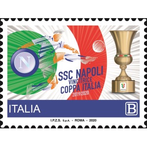 ITALIA - 2020 - Napoli vincitore della Coppa Italia 2020 - 1 v. con codice a barre