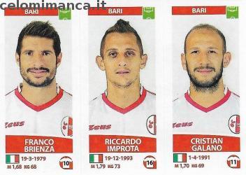 586 Franco Brienza Riccardo Improta Cristian Galano 17 18 Panini 586 - Franco Brienza - Riccardo Improta - Cristian Galano