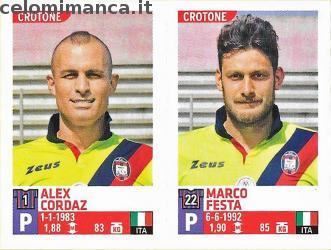 663 Alex Cordaz Marco Festa 15 16 Panini 663 - Alex Cordaz - Marco Festa