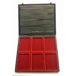 ABAFIL - ASTUCCIO PER SLABS a 6 caselle in velluto rosso - Nero