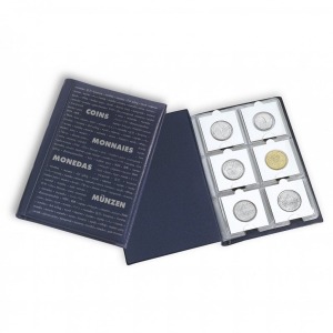 LEUCHTTURM - Album tascabile ROUTE 60 M con 60 tasche per Oblò da 50 mm, senza custodia - Blu
