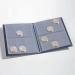 LEUCHTTURM - Album tascabile ROUTE 96 con 96 tasche da 33 mm, senza custodia - Blu