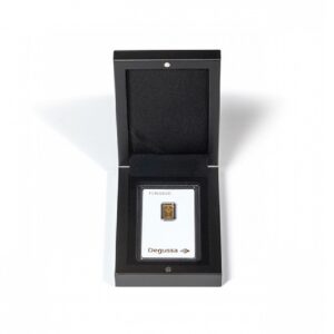 LEUCHTTURM - Astuccio VOLTERRA in legno a 1 casella rettangolare da 54x86 mm - Nero