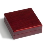 LEUCHTTURM - Astuccio VOLTERRA in legno a 1 casella rotonda da 60 mm - Mogano