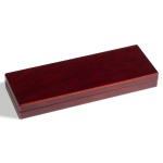 LEUCHTTURM - Astuccio VOLTERRA in legno a 4 caselle quadrate da 50 mm - Mogano