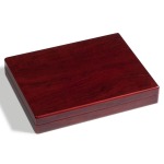 LEUCHTTURM - Astuccio VOLTERRA in legno a 6 caselle quadrate da 50 mm - Mogano