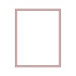 LINDNER - BOX DOPPIO STANDARD ad 1 casella rettangolare da 210x270 mm - Rosso