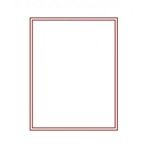 LINDNER - BOX DOPPIO STANDARD ad 1 casella rettangolare da 210x270 mm - Rosso