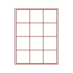 LINDNER - BOX DOPPIO STANDARD a 12 caselle quadrate da 66 mm - Rosso