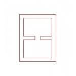 LINDNER - BOX PER COLLEZIONISTI STANDARD a 2 caselle rettangolari da 165x105 mm - Rosso