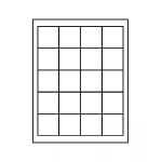 LINDNER - BOX DOPPIO STANDARD a 20 caselle quadrate da 47 mm - Rosso
