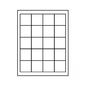 LINDNER - BOX DOPPIO STANDARD a 20 caselle quadrate da 47 mm - Rosso